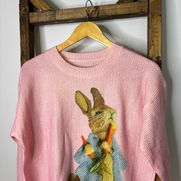 Pink Rabbit Sweater - Picture 2 of 5